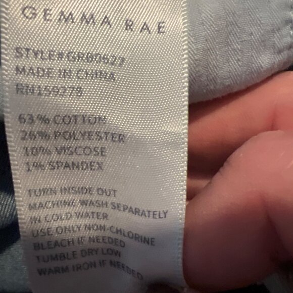 Gemma Rae Denim Drawstring Shorts W/ Pockets & Elastic Waist Womens 26" - Picture 5 of 7